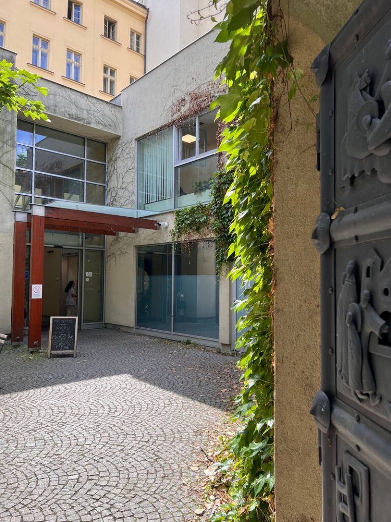 Vstup z Františkánské Zahrady - sanitarymedicalclinic-praha.cz